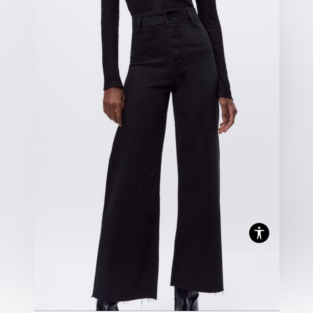 Zara Marine Straight Jeans (Black)